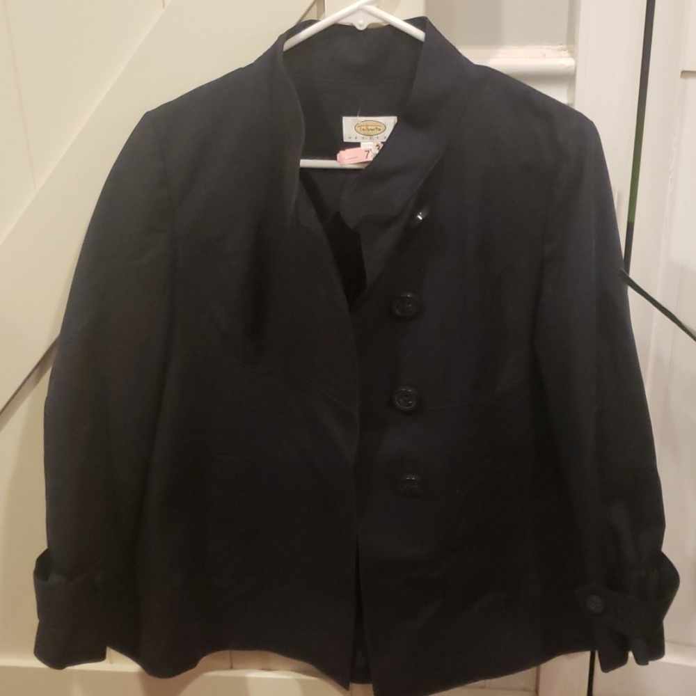 Talbots petites cute Jacket size 4 dark blue